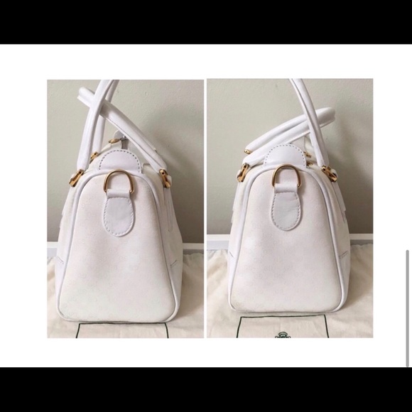 SOLD! Authentic Vtg GUCCI Micro GG Boston Tote Bag - Picture 3 of 8
